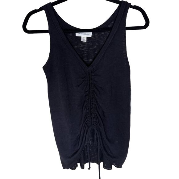 Treasure & Bond Cinched Front Knit Tank - Black Size XS - Picture 1 of 6